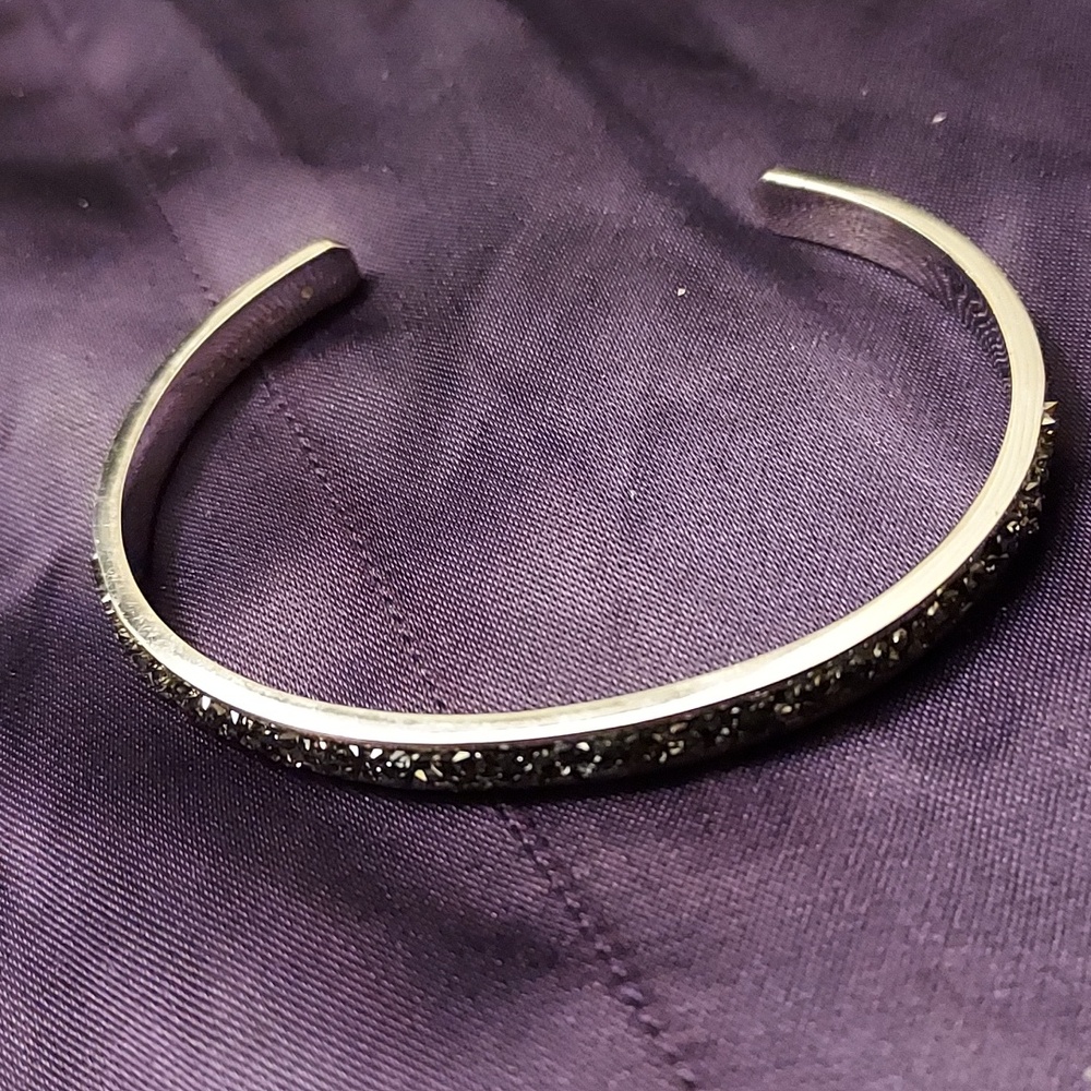 NWOT Origami Owl Silver Swarovski Crystal Adjustable Bracelet